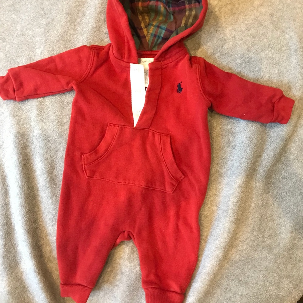 Ralph Lauren hooded baby one piece
